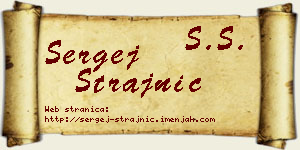 Sergej Strajnić vizit kartica